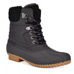 Tommy Hilfiger Black Rainah Boots Size 7 NEW